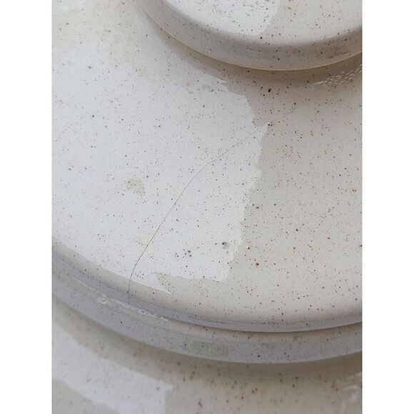 Vintage 70s Kitsch Ceramic Mushroom  & Butterfly Floral Canister - Picture 6 of 7